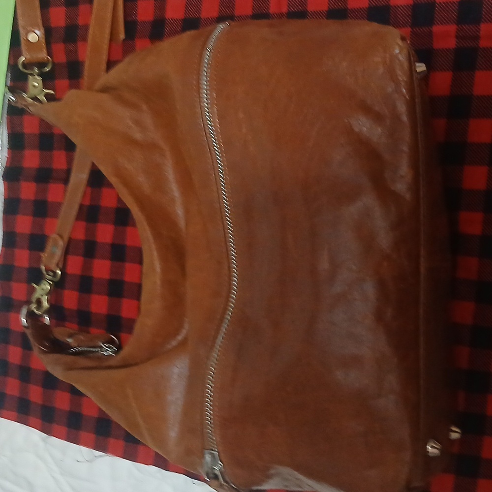HOBO Tan Brown Leather Crossbody Bag - Picture 6 of 12